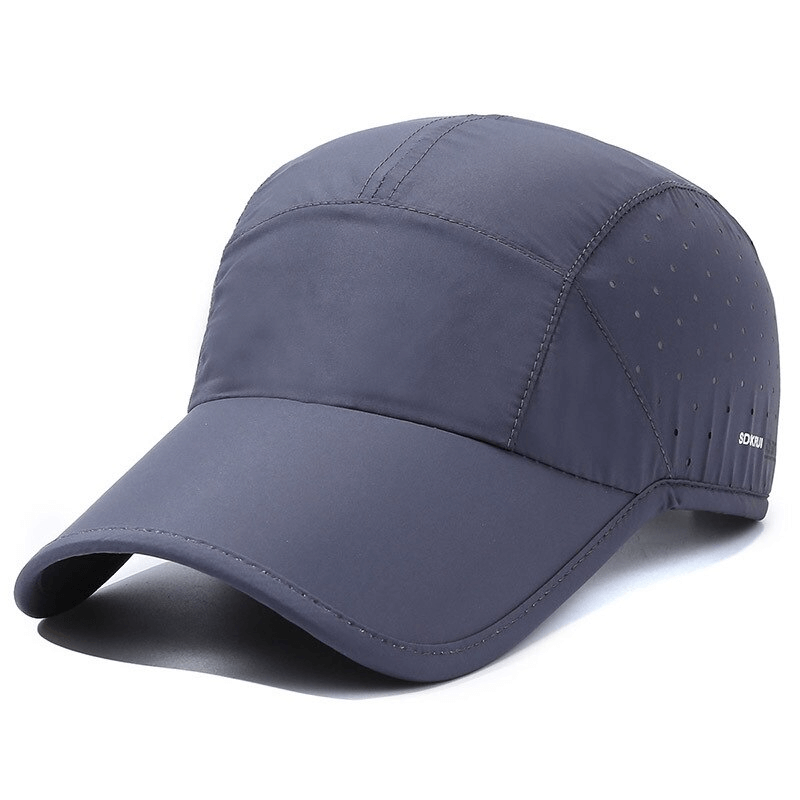 Outdoor waterproof breathable adjustable baseball cap SF1365 in dark gray for sports enthusiasts.